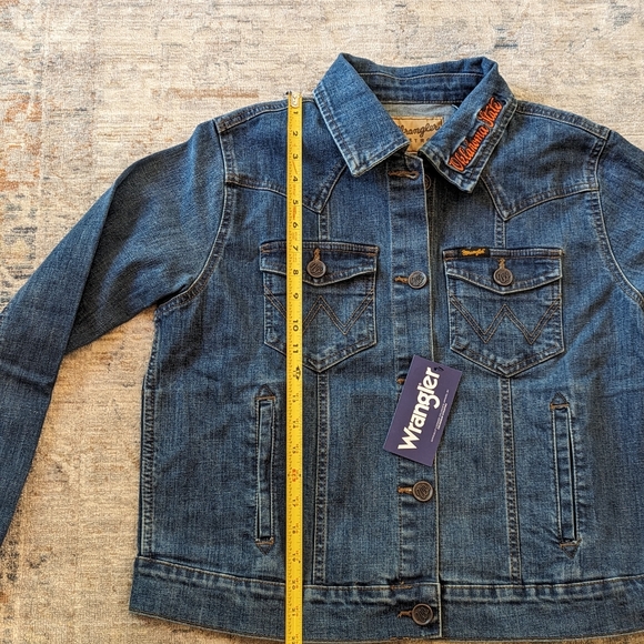 Wrangler Retro Oklahoma State Cowboys Denim Jacket Women's - Picture 13 of 14